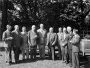 Original title:  Rt. Hon. W.L. Mackenzie King, with the Premiers of the Provinces and the ministers of the federal Cabinet, at the Dominion-Provincial Conference on Reconstruction. 
