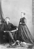 Original title:  Photograph W. George Beers and lady, Montreal, QC, 1868 William Notman (1826-1891) 1868, 19th century Silver salts on paper mounted on paper - Albumen process 8.5 x 5.6 cm Purchase from Associated Screen News Ltd. I-30297.1 © McCord Museum Keywords:  mixed (2246) , Photograph (77678) , portrait (53878)
