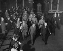 Original title: Rt. Hon. Winston Churchill and Hon. Maurice Duplessis leaving the Quebec Legislative Chamber. 