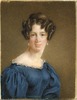 Original title:  Anne Langton, self-portrait [watercolour miniature on ivory]. 1833. Archives of Ontario.