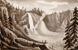 Original title:  Montmorency Falls in Winter with the Ice Cone. 
