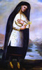 Titre original&nbsp;:    Description English: Detailed only known portrait of Kateri Tekakwitha, 1690, Canada. Date ca. 1696 Source painted by Father Chauchetière (see [1]) Author Father Claude Chauchetière, S.J.

