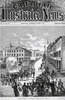 Original title:  Digitized page of Canadian Illustrated News. Title: Procession of Nine-Hour Movement Men [Hamilton]. Artist: Unknown. Date: 1872-06-08. Pagination: vol.V, no. 23. 353. 
http://www.bac-lac.gc.ca/eng/discover/canadian-illustrated-news-1869-1883/Pages/item.aspx?IdNumber=2625&