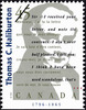 Original title:  Thomas C. Haliburton, 1796-1865 [philatelic record].  Philatelic issue data Canada : 45 cents