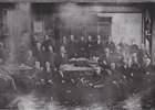 Original title:  Photo from the early 1890s of the Sanford Company, possibly 1892. W.E. Sanford is in the armchair front right. His son Jackson is also seated front left. Credit: Barbara and Bruce Rudolph Collection (private collection). Used with permission.