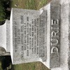 Original title:  Details of text on monument honouring William Arthur Peel Durie. St. James' Cemetery, Toronto. Photo by S. Abba, October 2020. 