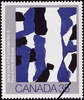 Original title:  Sans titre no 6, Paul-Émile Borduas = Untitled No. 6, Paul-Émile Borduas [philatelic record].  Philatelic issue data Canada : 35 cents Date of issue 22 May 1981