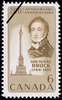 Original title:  200th anniversary, Isaac Brock, 1769-1812 = 200e anniversaire, Isaac Brock, 1769-1812 [philatelic record].  Philatelic issue data Canada : 6 cents Date of issue 12 September 1969