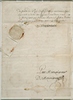 Original title:    Description English: Manuscript, Commission by Louis de Buade, comte de Frontenac, naming Le Moyne de Maricourt as a replacement of Le Moyne d'Iberville, May 15, 1690, On paper, 28.9 x 20.9 cm Français : Manuscrit, Commission de Louis de Buade, comte de Frontenac, nommant Le Moyne de Maricourt comme remplaçant de Le Moyne d'Iberville, 15 mai 1690, Papier, 28.9 x 20.9 cm Date 15 mai 1690 Source This image is available from the McCord Museum under the access number M499 This tag does not indicate the copyright status of the attached work. A normal copyright tag is still required. See Commons:Licensing for more information. Deutsch | English | Español | Français | Македонски | Suomi | +/− Author Louis de Buade, comte de Frontenac

