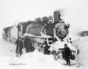 Original title:  [Canadian Northern Railway locomotive No. 2036 at Mair station Sask.]. 