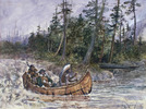 Titre original&nbsp;:  Champlain en canot indien, 1603. 
