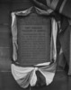 Original title:  First submarine telegraph in America - historic tablet. 