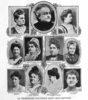 Titre original&nbsp;:    Description First presidential board, Fédération nationale Saint-Jean-Baptiste, Montréal, 1907. From right to left : Top : Caroline Dessaulles-Béique, Lady Jetté, Marie Lacoste Gérin-Lajoie ; Middle : Marie-Louise Globensky (Lady Lacoste), Marguerite Thibaudeau, "Mme Arthur Gagnon", "Mme Henry Hamilton" ; Bottom : Madeleine Huguenin, "Mme Leman", Victoria Cartier, Robertine Barry. Date 1907(1907) Source Le Passe-Temps, vol. 13, no 319, 15 juin 1907, frontpage Author This file is lacking author information.

