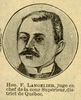 Original title:  Hon. F. Langelier juge en chef de la Cour supérieure district de Québec [image fixe] :