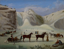 Original title:    Artist Robert Clow Todd 1866 (Canadian) (Painter, Details of artist on Google Art Project) Title The Ice Cone, Montmorency Falls, Québec Object type Unknown Date c. 1845 Medium oil on canvas English: oil on canvas Dimensions Height: 512 mm (20.16 in). Width: 679 mm (26.73 in). Current location Art Gallery of Ontario Native name Art Gallery of Ontario Location Toronto Coordinates 43° 39′ 14.0″ N, 79° 23′ 34.0″ W Established 1900, renamed 1966 Website www.ago.net Accession number 87/94 Source/Photographer Google Art Project: Home - pic

