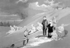 Original title:  Sandford Fleming et sa famille à une fête de toboggan. 