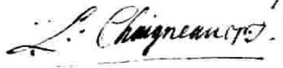 Original title:  Signature Chaigneau