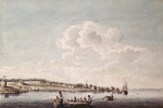Original title:    Description English: A South-East View of Cataraqui (Kingston). A replica in the John Ross Robertson Collection, Toronto Public Library, No. 1355, indicates by an inscription that Peachy copied this view from an original "Taken by Louis Kotte. 1783". Watercolour and pen and ink over pencil on paper. Date August 1785 Source This image is available from Library and Archives Canada under the reproduction reference number C-001511 and under the MIKAN ID number 2833908 This tag does not indicate the copyright status of the attached work. A normal copyright tag is still required. See Commons:Licensing for more information. Library and Archives Canada does not allow free use of its copyrighted works. See Category:Images from Library and Archives Canada. Author Peachey, James (1773-1797) Permission (Reusing this file) Public domainPublic domainfalsefalse This image (or other media file)