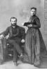 Original title:  Photograph Mr. and Mrs. J. Breakey, Montreal, QC, 1867 William Notman (1826-1891) 1867, 19th century Silver salts on paper mounted on paper - Albumen process 8.5 x 5.6 cm Purchase from Associated Screen News Ltd. I-28993.1 © McCord Museum Keywords:  couple (556) , Photograph (77678) , portrait (53878)
