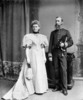 Original title:  Hon. George Eulas Foster, M.P. (York County, N.B.), Minister of Finance (b. Sept. 3, 1847 - d. Dec. 30, 1931) and Mrs. G.E. Foster (née Addie Davies) 