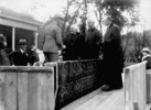 Original title:  (Prince of Wales' visit to Canada) Father Dandurand (age 101) comes to see H.R.H. at the popular reception, Government House, Winnipeg, Man., Sept. 9-10. 