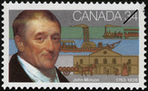 Titre original&nbsp;:  John Molson, 1763-1836 [philatelic record].  Philatelic issue data Canada : 34 cents