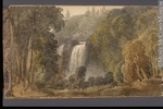 Titre original&nbsp;:  Painting View of the Falls of Montmorency George Heriot 1816, 19th century Watercolour and graphite on paper 11.4 x 19.3 cm Gift of Mrs. J. C. A. Heriot M928.92.1.101 © McCord Museum Keywords:  Painting (2229) , painting (2226) , waterfall (388) , Waterscape (2986)