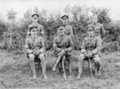 Titre original&nbsp;:  Brig.-Gen. Garnet Hughes and Staff (1st Canadian Infantry Brigade). July, 1916. 