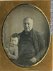 Titre original&nbsp;:  Photograph Benjamin Hart with grandson Gerald Ephraim Hart, 1852-55 Anonyme - Anonymous 1852-1855, 19th century Silver amalgam on metal (copper) - Daguerreotype 8.9 x 6.9 cm Gift of Mr. Gerald Ephraim Hart MP-0000.154.2 © McCord Museum Keywords: 