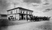 Original title:  Court house during the trial of Louis Riel. 