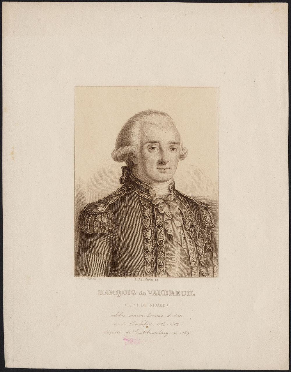 Biography RIGAUD DE VAUDREUIL, LOUISPHILIPPE DE, Marquis de