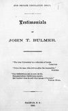 BULMER, JOHN THOMAS – Volume XIII (1901-1910)