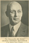 SEDGEWICK, GEORGE HERBERT – Volume XVI (1931-1940)
