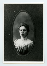 Original title:  Margaret Addison, young woman. Image courtesy of Victoria University Archives (Toronto, Ont.).
