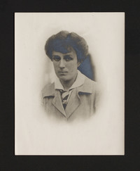 Original title:  Marjorie Pickthall during World War I. Image courtesy of Victoria University Archives (Toronto, Ont.)
