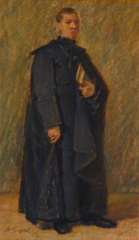 Original title:  Dessin (Portrait de Monsieur de Queylus, p.s.s.). Vue générale
Pascale Bergeron, © Univers culturel de Saint-Sulpice