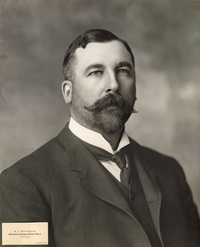 Original title:  "Robert John Hutchings, Calgary, Alberta", ca. 1900s, [PC-111-6], by Cockburn. Courtesy of the Glenbow Archives, Archives and Special Collections, University of Calgary.