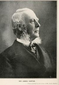 Titre original&nbsp;:  Sir James Carter. From: The judges of New Brunswick and their times by Joseph Wilson Lawrence, W.O. Raymond, Alfred Augustus Stockton. St. John, New Brunswick: 1907. 
Source: https://archive.org/details/judgesofnewbruns00lawruoft/page/n373/mode/1up 

