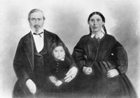 Original title:  Alexander, Joe, and Natawista Culbertson photographed in 1863.
Montana Historical Society Photo Archives 941-818 