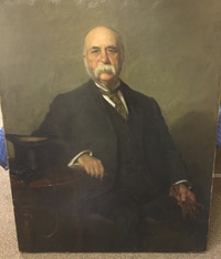 Original title:  Andrew Smith portrait by Sir Edmund Wyly Grier (1863-1958). On permanent loan to Ontario Veterinary Colleg by the Canadian National Exhibition since 1962. Source: https://bulletin.ovc.uoguelph.ca/post/178186534670/restoration-underway-on-andrew-smith-portrait 