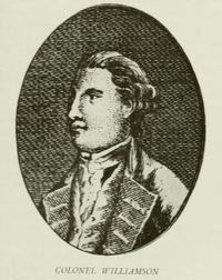 Original title:  Colonel Williamson in "An historical journal of the campaigns in North America for the years 1757, 1758, 1759, and 1760" by John Knox. Toronto: Champlain Society, 1914. 
Source: https://archive.org/details/historicaljourna09knox/page/n602/mode/2up  