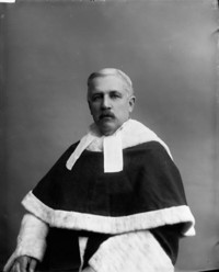 Original title:  Hon. Désiré Girouard, (Judge Supreme Court of Canada) b. July 7, 1836 - d. Mar. 22, 1911. 