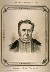 Titre original&nbsp;:  Abbé J.-B.-A. Ferland Né à Montréal en 1805. Mort à Québec en 1865. Écrivain distingué, auteur d'une histoire du Canada fort appréciée / [image fixe] : Edmond-Joseph Massicotte