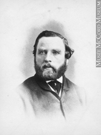 Original title:  Photograph John Shedden, Montreal, QC, 1863 William Notman (1826-1891) 1863, 19th century Silver salts on paper mounted on paper - Albumen process 8.5 x 5.6 cm Purchase from Associated Screen News Ltd. I-9667.1 © McCord Museum Keywords:  male (26812) , Photograph (77678) , portrait (53878)