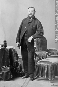 Original title:  Photograph Arthur Rankin, Montreal, QC, 1865 William Notman (1826-1891) 1865, 19th century Silver salts on paper mounted on paper - Albumen process 8.5 x 5.6 cm Purchase from Associated Screen News Ltd. I-17901.1 © McCord Museum Keywords:  male (26812) , Photograph (77678) , portrait (53878)