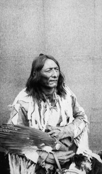 Original title:  "Crowfoot", Chief of the Blackfeet Indians. 