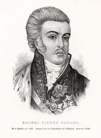 Titre original&nbsp;:  Amiral Pierre [i.e. Jacques] Bedout. Né à Québec en 1751. Amiral sous le République et l'Empire; mort en 1816 [sic] [image fixe]