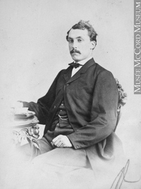 Original title:  Photograph Andrew Frederick Gault, Montreal, QC, 1864 William Notman (1826-1891) 1864, 19th century Silver salts on paper mounted on paper - Albumen process 8.5 x 5.6 cm Purchase from Associated Screen News Ltd. I-10622.1 © McCord Museum Keywords:  male (26812) , Photograph (77678) , portrait (53878)