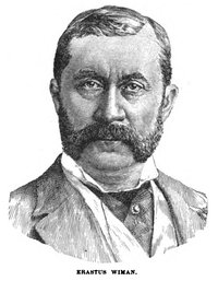 Titre original&nbsp;:    Description English: Erastus Wiman (21 April 1834 – 9 February 1904) was a Canadian journalist and businessman who later moved to the United States. Date 1891(1891) Source The Review of Reviews (1891) New York, London Author Compilation

