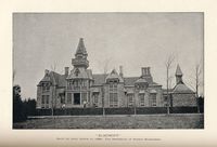 Original title:  "Elmcroft" built by John Lewis in 1880. The residence of Robert Bickerdike / [image fixe] : Henri E. Archambault, photogr.